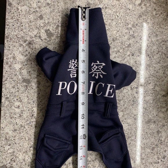 🚨🐾 PAWS & ORDER: Adorable Small Dog Police Officer Costume 🐾🚨 - Picture 3 of 6